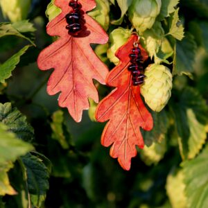 Náušnice Ancient Oak s&nbsp;granáty